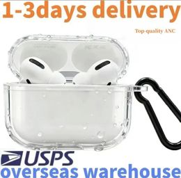 For Airpods pro 2 2nd generation airpod 3 pros Headphone Accessories Solid TPU Silicone Protective Earphone Cover Wireless Charging Case